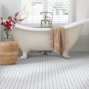 Dot Mosaic Tile in Bathroom | Tish flooring