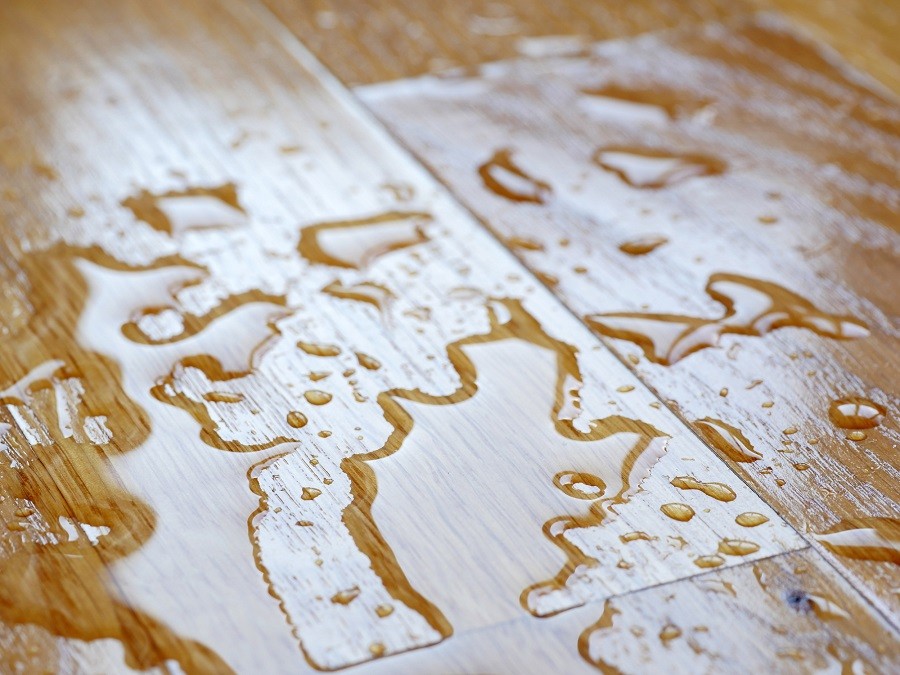 Water has spread on a timber floor | Tish flooring