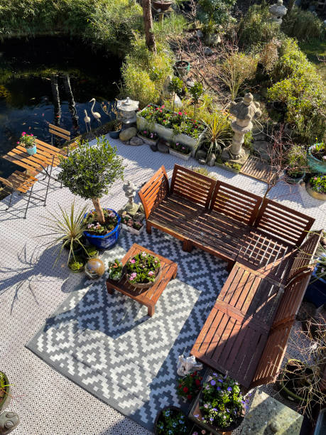 Outdoor Space with Area Rugs | Tish Flooring